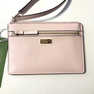 Kate Spade Pink Blush Leather Wristlet